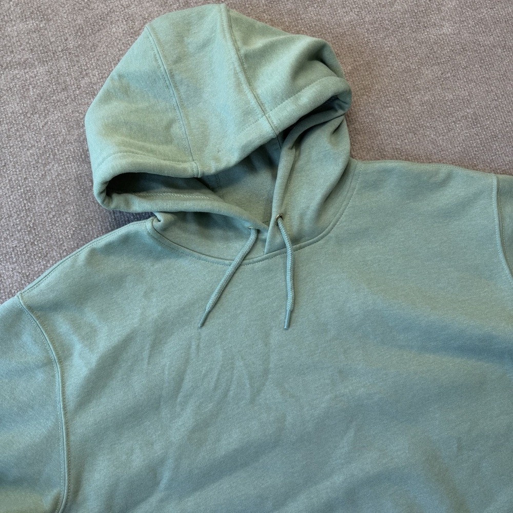 Carhartt Dyed Sweater Men's Loose Fit XL Green Hoodie Outdoor Sweatshirt Fleece